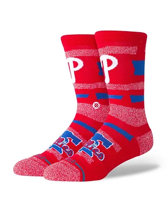 Stance Men's and Women's Philadelphia Phillies Squeeze Tri-Blend Knit Crew Socks