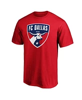 Fanatics Men's Red Fc Dallas Logo T-Shirt