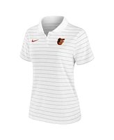 Nike Women's White Baltimore Orioles Authentic Collection Victory Performance Polo Shirt