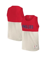 Fanatics Men's Red Philadelphia Phillies Color Block Tank Top