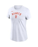Nike Women's White San Francisco Giants Team Arch T-Shirt