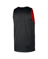 Nike Men's Red/Black Chicago Bulls Courtside Reversible Mesh Practice jersey
