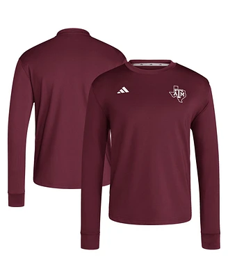 Adidas Men's Maroon Texas A&M Aggies Dugout Pullover Sweatshirt