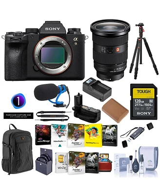 Sony Alpha a9 Ii Mirrorless Camera with Fe 24-70mm f/2.8 Gm Ii Lens, Bundle with Sf-m Series 128GB Memory Card, Subscription Coupon, Np-FZ100 Battery