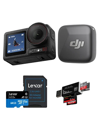 Dji Osmo Action 5 Pro Camera Vlog Combo with Mic Mini Clip-On Transmitter
