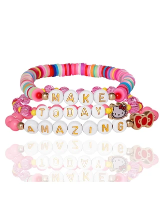 Sanrio Hello Kitty Make Today Amazing Beaded Bracelet Set