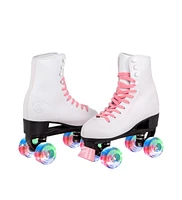 C7skates Vixen Quad Roller Skates (Candy Pink w Led