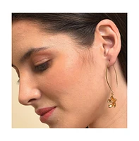 Sohi Women's Floral Drop Earrings Set