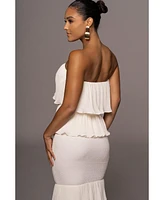 Jluxlabel Women's Casa Blanca Ruffle Dress