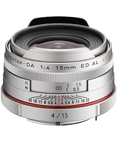 Pentax Smcp-da 15mm f/4 Ed Al Hd Lens for Dslr Cameras, Silver