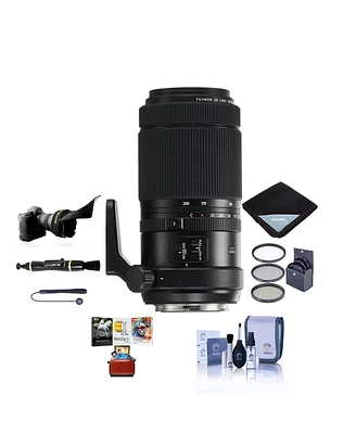 Fujifilm Gf 100-200mm f/5.6 R Lm Ois Wr Lens, Bundle with ProOptic 67mm Filter Kit, Flex Lens Shade, Lens Wrap, LensPen Cleaner, Lens Cap Tether, Clea