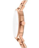 Dkny Women's Soho Maxi Rose Gold-Tone Stainless Steel Bracelet Watch