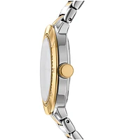 Dkny Women's Eastside Logo Light Blue Dial Gold Two-Tone Stainless Steel Bracelet Watch 36mm