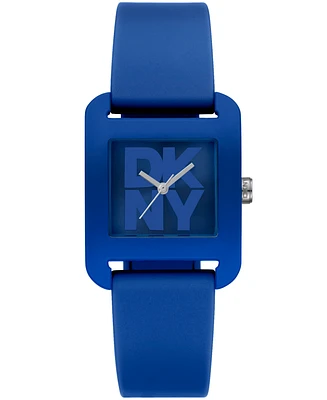 Dkny Women's City Sport Dark Silicone Strap Watch