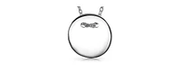 Bling Jewelry Minimalist Geometric Monogram Disc Pendant Necklace in Sterling Silver