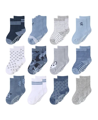 The Peanutshell Baby Boys 12pk Cotton Socks