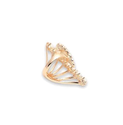 Sohi Women's Gold Plated Party Designer Stone Ring