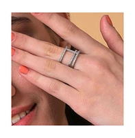 Sohi Women's Crystal Cocktail Ring