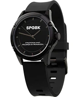 Spgbk Watches Unisex Bordeaux Black Silicone Band Watch 44mm