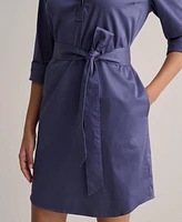 UNTUCKit Women's Stretch Cotton Popover Gracie Shirtdress