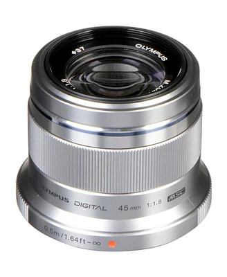 Olympus M.Zuiko Digital 45mm f/1.8 Lens for Micro Four Thirds, Silver