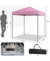 Outdoor Pop-Up Canopy Tent with Upf 50+ Sun Protection for Patio or Events