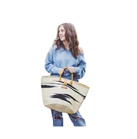 Balance Peace Handmade Sisal Straw Basket Tote Bag