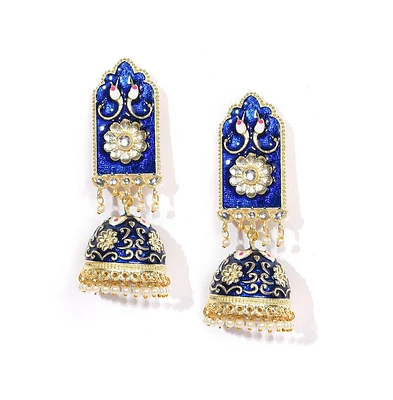 Sohi Women's Floral Drop Earrings