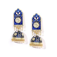 Sohi Women's Floral Drop Earrings