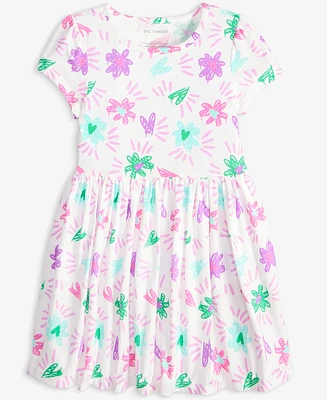 Epic Threads Toddler Girls Graffiti Hearts Dress, Exclusively at Macy's