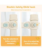 Costway Toddler 69'' Bed Rails Vertical Lifting Bedrail Guard with Lock