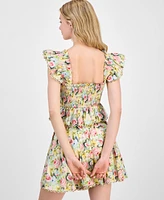 En Saison Women's Cairo Cotton Smocked Floral Top