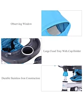 Costway Toddler Tricycle Stroller 6-in-1 Push Trike with Removable 5-Position Canopy