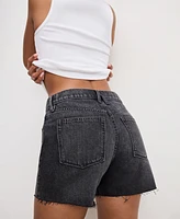 Good American Women's Long Jean Shorts