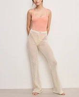 Good American Women's Crochet Pants Swim Cover-Up