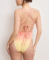 Good American Women's Always Fits Deep V-Neck Underwire Swimsuit