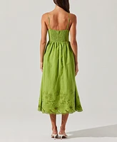 Astr the Label Women's Kaidi Embroidered Midi Dress