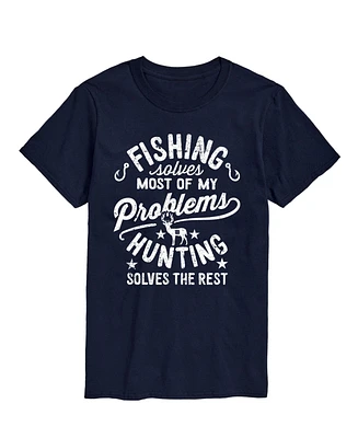 Airwaves Men's Fishing Solves Problems Short Sleeve T-Shirt
