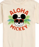 Airwaves Men's Disney Aloha Mickey Summer Short Sleeve T-Shirt