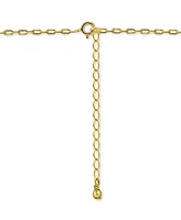 Giani Bernini Cubic Zirconia Pear Trio Pendant Necklace, 16" + 2" extender, Exclusively at Macy's