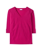 Celtic & Co. Women's Fine Knit Merino V-Neck Sweater