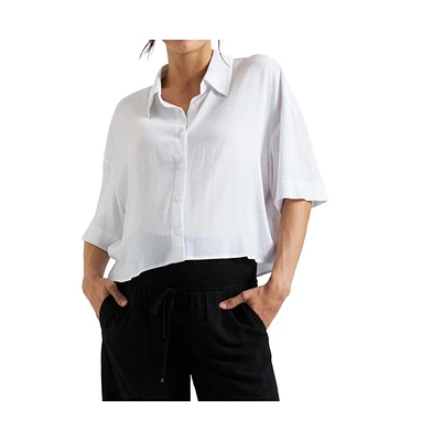 Ripe Maternity Maternity Ripe Farrah Crop Shirt