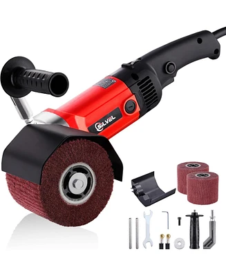 Silvel 1400W Burnishing Polishing Machine, 110V Handheld Electric Sander Polisher Kit, Stainless Steel Polisher with 6 Speed Adjustable