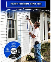 Silvel 1200W Airless Paint Sprayer, High Efficiency Paint Sprayer with Extension Rod, 3300PSI Thinning-Free for Home Exterior and Interior, Garage, De
