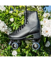 C7skates Vixen Quad Roller Skates (Black, Women's 5 / Youth 4)