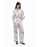 Nocturne Women's Patterned Jacquard Pants