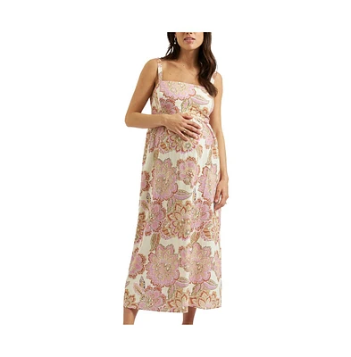 Ripe Maternity Maternity Ripe Hope Tie Back Linen Dress