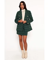 Petal and Pup Women's Jules Twill Plaid Blazer