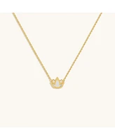 Enlightened Soul Lotus Mother Of Pearl Necklace