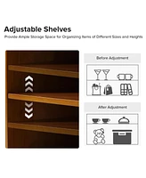 William Tv Stand with Push-to-Open Doors